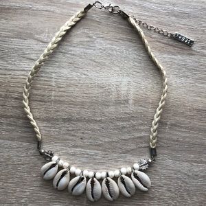 Cowry tan necklace